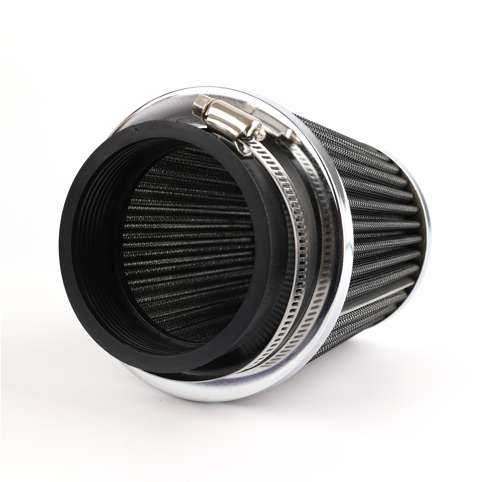 KFZ Sport Luftfilter 3 64-76mm Silber Konisch Cold Air Intake Tuning Universal