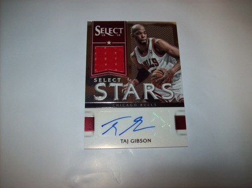 Camiseta Panini Select Stars 2012-13 # 90/199 Taj Gibson #21 autógrafo envío gratuito - Imagen 1 de 3