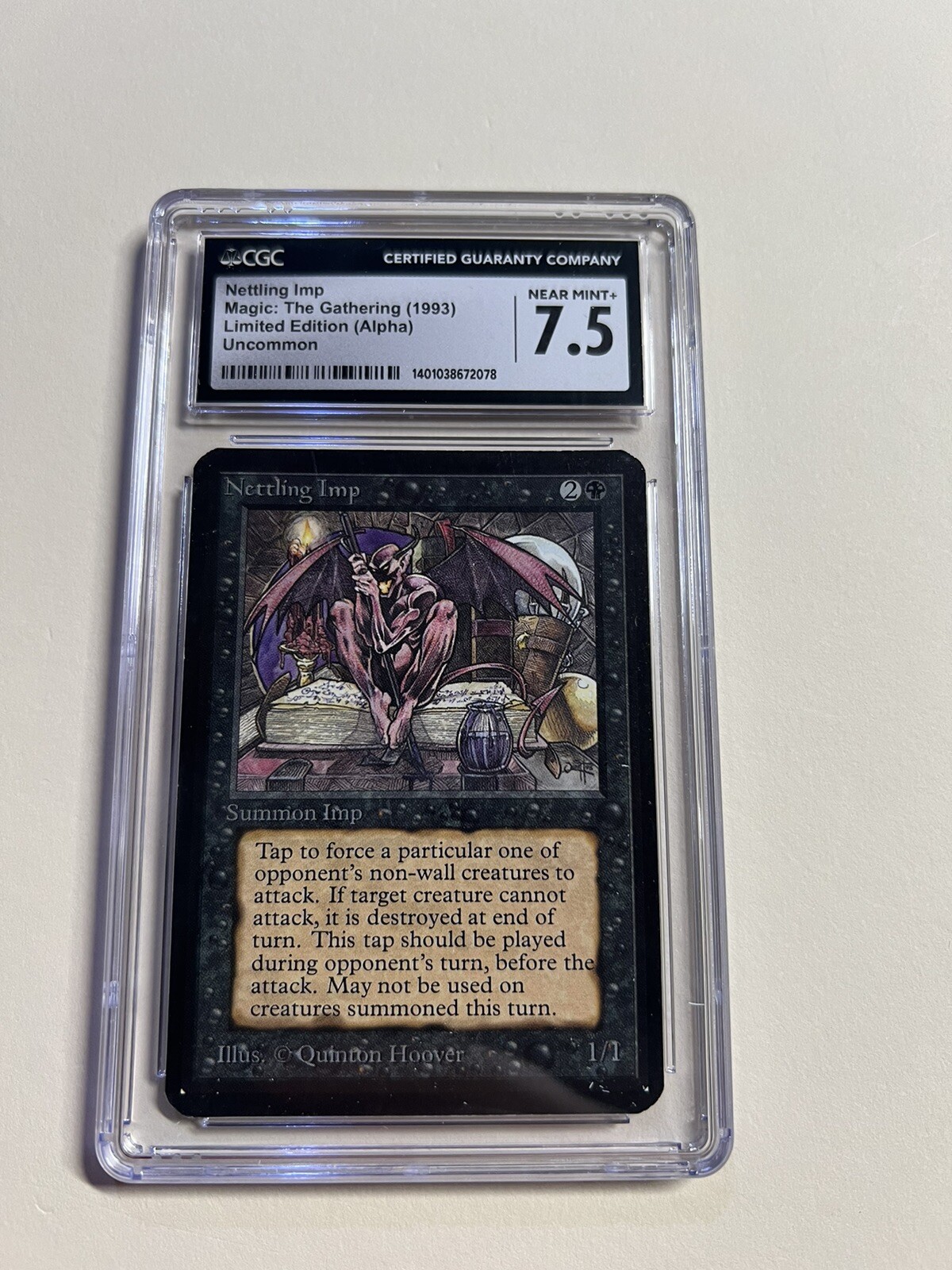 Nettling Imp Alpha 1993 Cgc 7.5 Magic The Gathering MTG