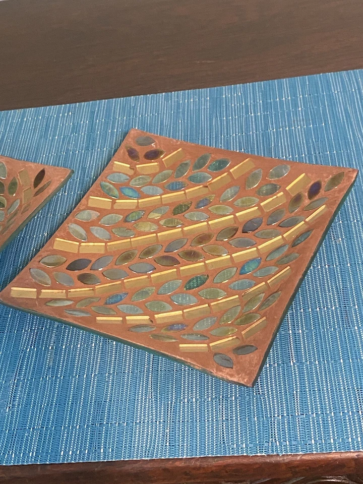 Yankee Candle Autumn Inspiration Lyrical Leaves Candle Plate/Trays (Pair) - Image 3 of 4