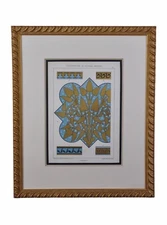 Framed art, Suggestions in Floral Design by Frederick Edward Hulme - Blue/Gold