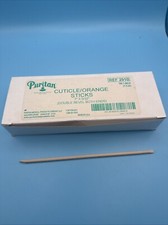 100pcs Nail/ Medical Orange Wood Sticks Cuticle Pusher 7 in Double Bevel ends
