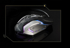 Gaming Mouse LED Breathing Fire 4 Button Silent USB Wired 1600 DPI Laptop PC 11