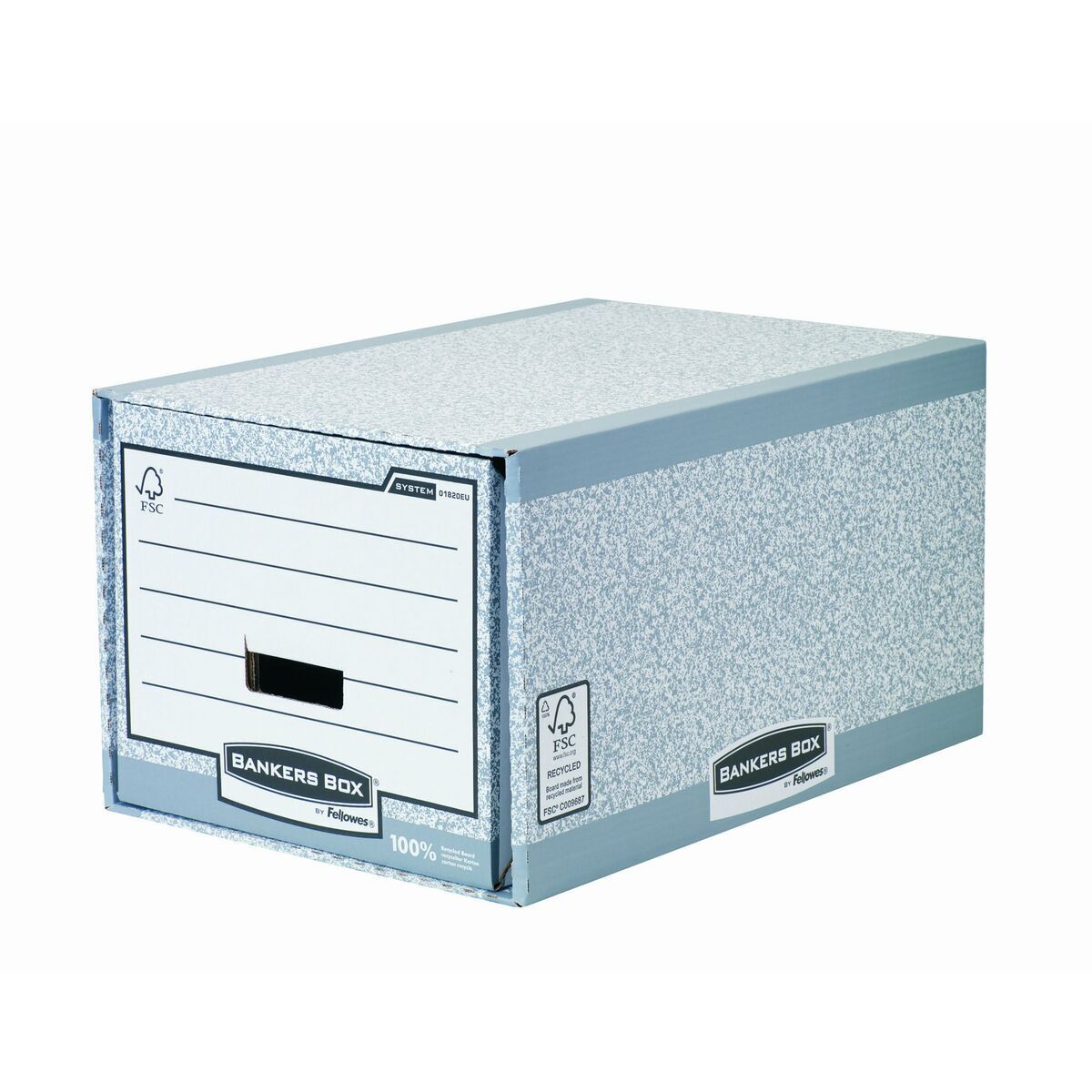 Cassetto Di Archiviazione Fellowes Bankers Box Grigio Cartone Riciclato (31 X 39