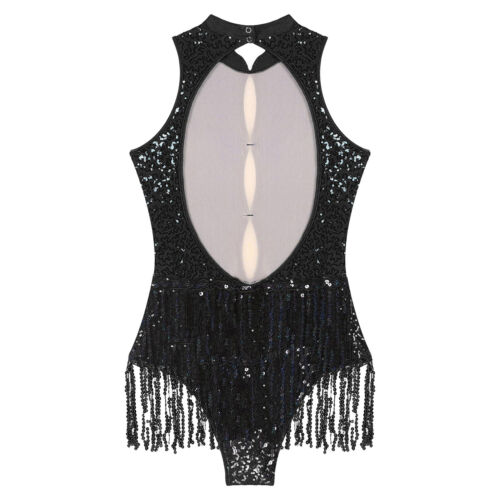 Womens Dancewear Stage Performance Leotard With Hat Samba Latin Dance Outfit - Picture 7 of 67