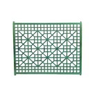 Vintage Rustic Bright Green Grid Geometric Wood Wall Panel ws4550