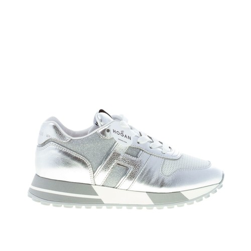 Hogan | Sneaker H222 bianca argento crackle | lemlò