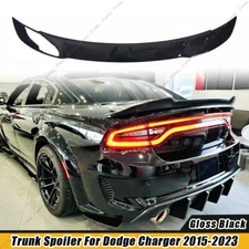 FOR 11-23 DODGE CHARGER GLOSSY BLACK HIGHKICK DUCKBILL REAR TRUNK SPOILER WING