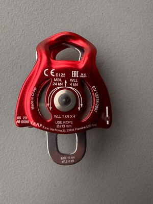 CAMP SPINX Pulley - Lightweight and Durable Climbing Pulley (CE Certified)