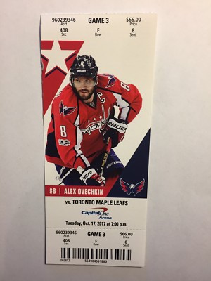 WASHINGTON CAPITALS VS TORONTO MAPLE 