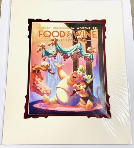 Disney World Food Wine Festival Deluxe Fine Art Print Poster Mine Peraza New