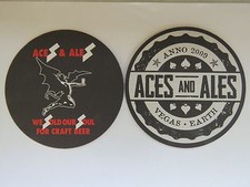 Beer Drink Coaster ~ ACES and ALES Sold Their Soul for Craft Beer ~ Las Vegas NV