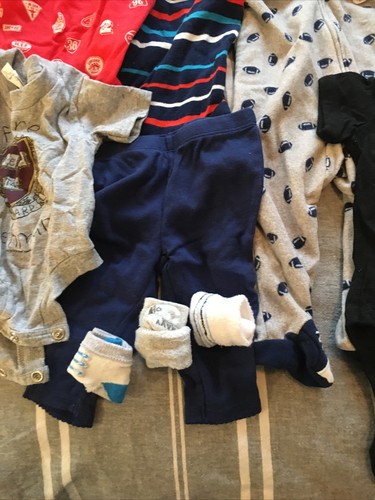 10 pc baby boy lot size 6 Month Carters outfits Kiss & Harvard Shirts 883 - Picture 12 of 12