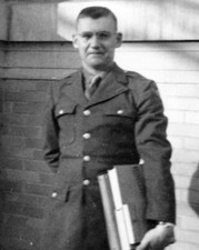 ORIGINAL VINTAGE PHOTO: Military Man Uniform Candid Portrait 40's 40s WW2 WWII