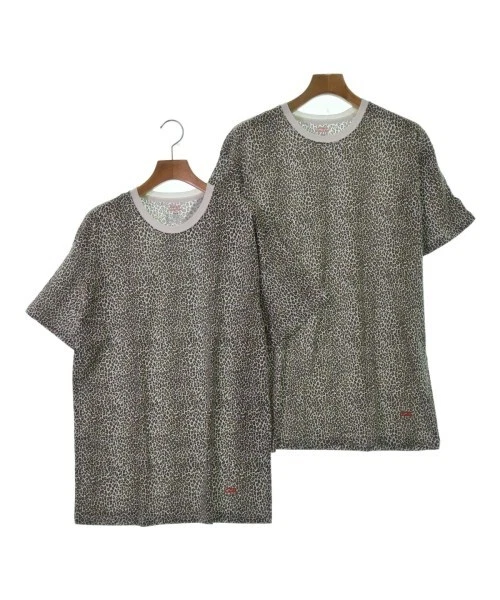 Supreme T shirt/Coupe & Couture BlancxMarronxNoir (Motif Léopard) M 2200475777065