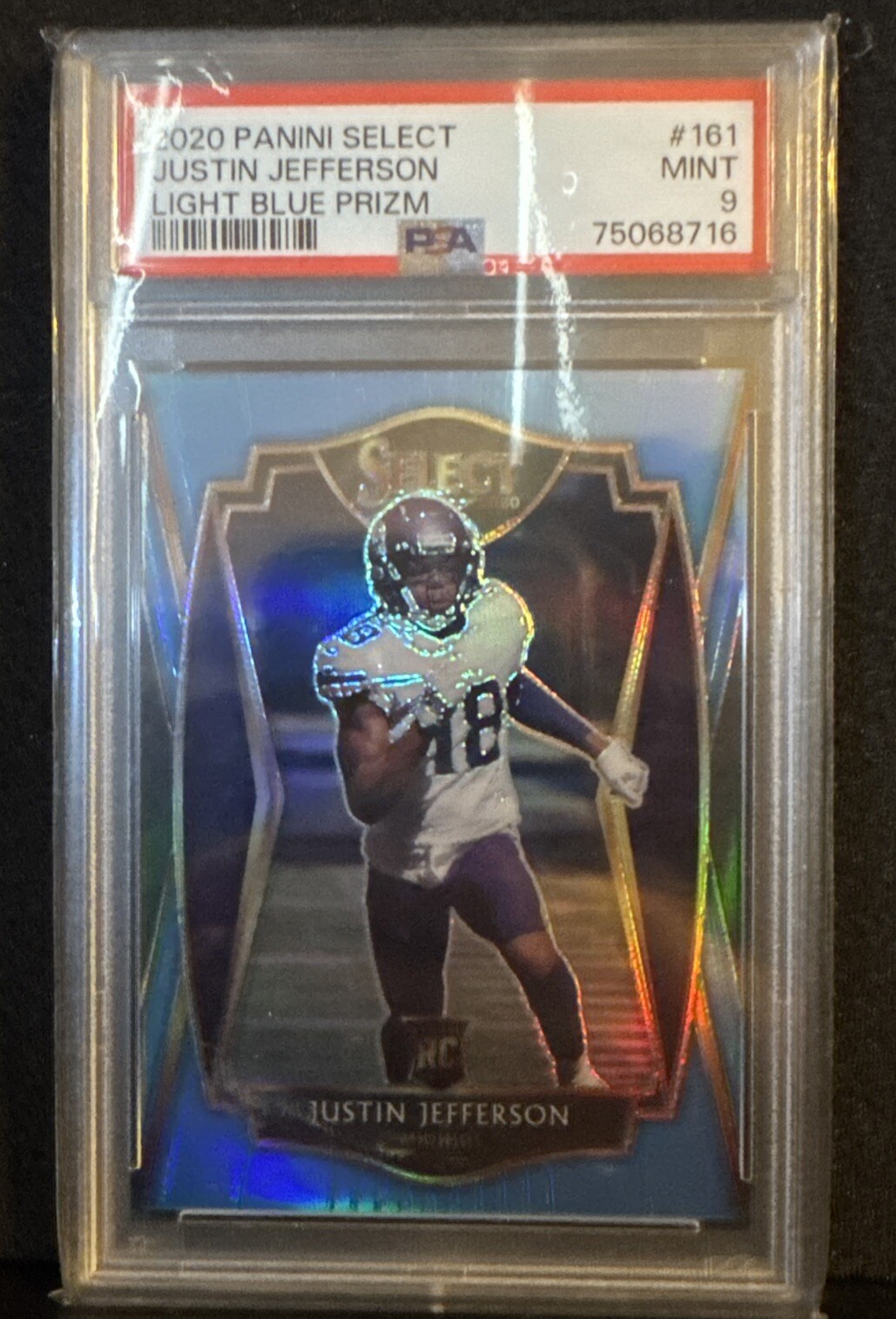 2020 Panini Select - Premier Level Light Blue #161 Justin Jefferson /99 Rookie!