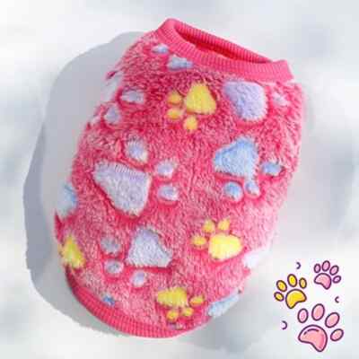 Süße Winterweste für Hunde   Warmer Flanellpullover für kleine Hunde und Katzen