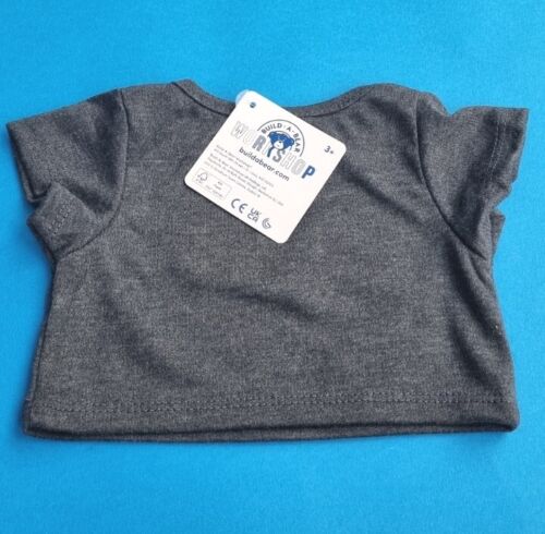 Build A Bear I Love You T Shirt Grey BNWT Boys Girls Clothes - Picture 6 of 8