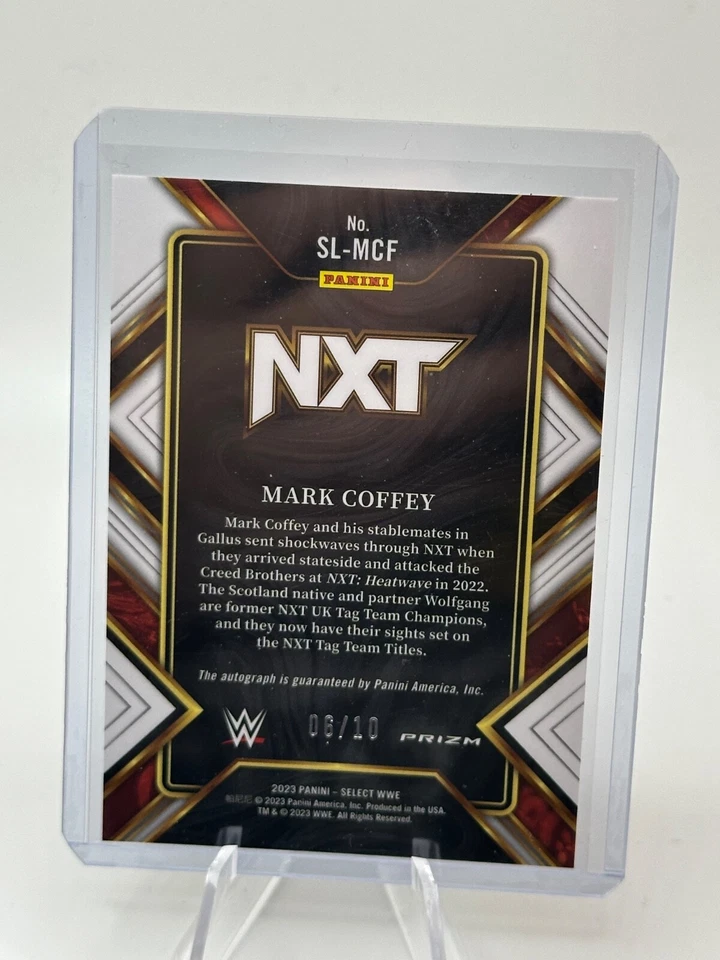 2023 WWE - Select - Auto - Signature Selections - Gold /10 - #16 Mark Coffey - Image 2 of 2