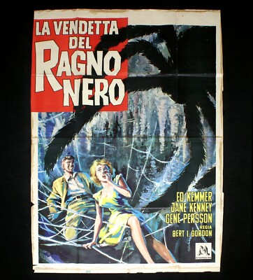 LA VENDETTA DEL RAGNO NERO poster manifesto Earth vs the Spider Sci-fi Horror D1