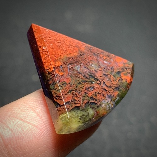 Scenic Moss Agate Cabochon 25x23x5mm High Quality 17.5 ct - Picture 4 of 5