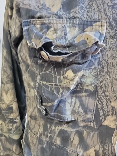 Vtg. RATTLERS BRAND Hunting Jacket Mossy Oak Break Up with Hood Made in USA/0924 - Picture 3 of 10