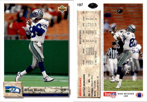 1992 Upper Deck Series 1 Football Complete Your Set #1-250 You Pick! - Picture 149 of 192