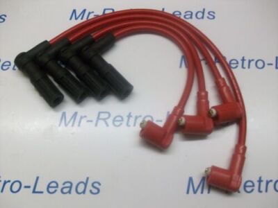 Mr Retro Leads Rote 8MM Zündkabel Set Für FIAT Punto 1.4 GT Turbo