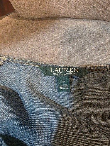 WOMENS RALPH LAUREN DENIM DRESS SIZE 1X