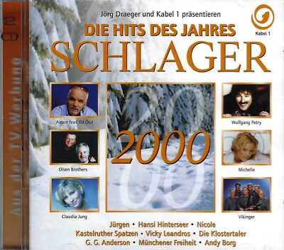 SCHLAGER 2000 - DIE HITS DES JAHRES - 2 CDs - DJ Ötzi_Wolfgang Petry_Michelle_