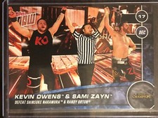 2017 Topps Now WWE #155 Kevin Owens Sami Zayn Daniel Bryan Clash of Champions