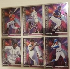 2021 Panini Prizm Draft Picks Baseball Lot Of 6 Thunderstruck Insert  Cards 