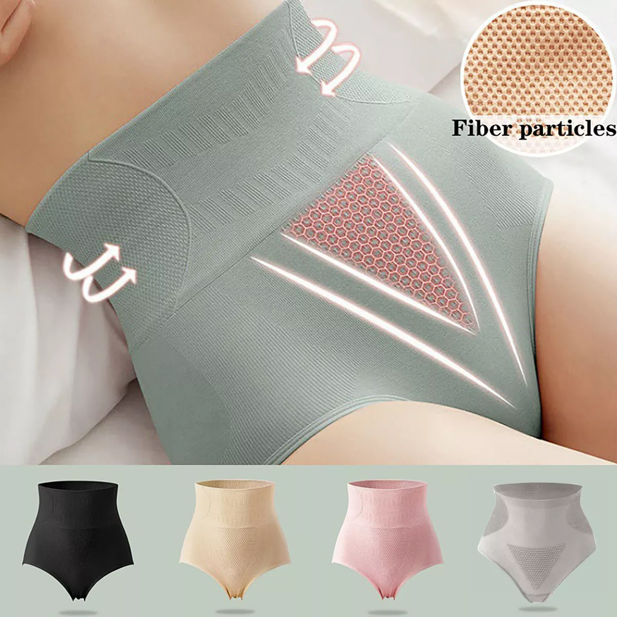 5pcs Abdominal Underwear Seamless Slimming Under Pants Hand Washable All  Seasons