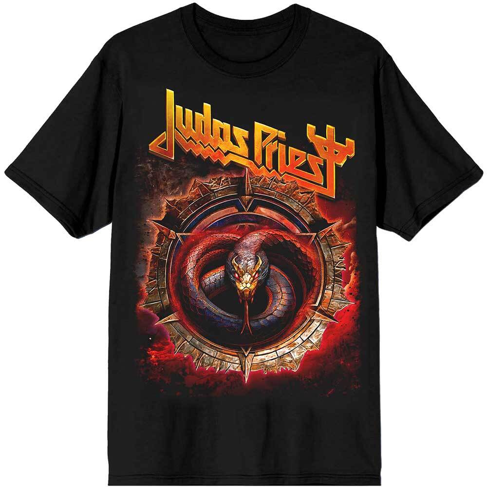 Judas Priest Firepower Album Logo T-Shirt - Official Men's Black Tee, Size XL, Band Merchandise - View #4