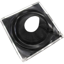 #9 (9-1/2" to 20") DEKTITE SQUARE BASE COMBO PIPE FLASHING BOOT: BLACK EPDM
