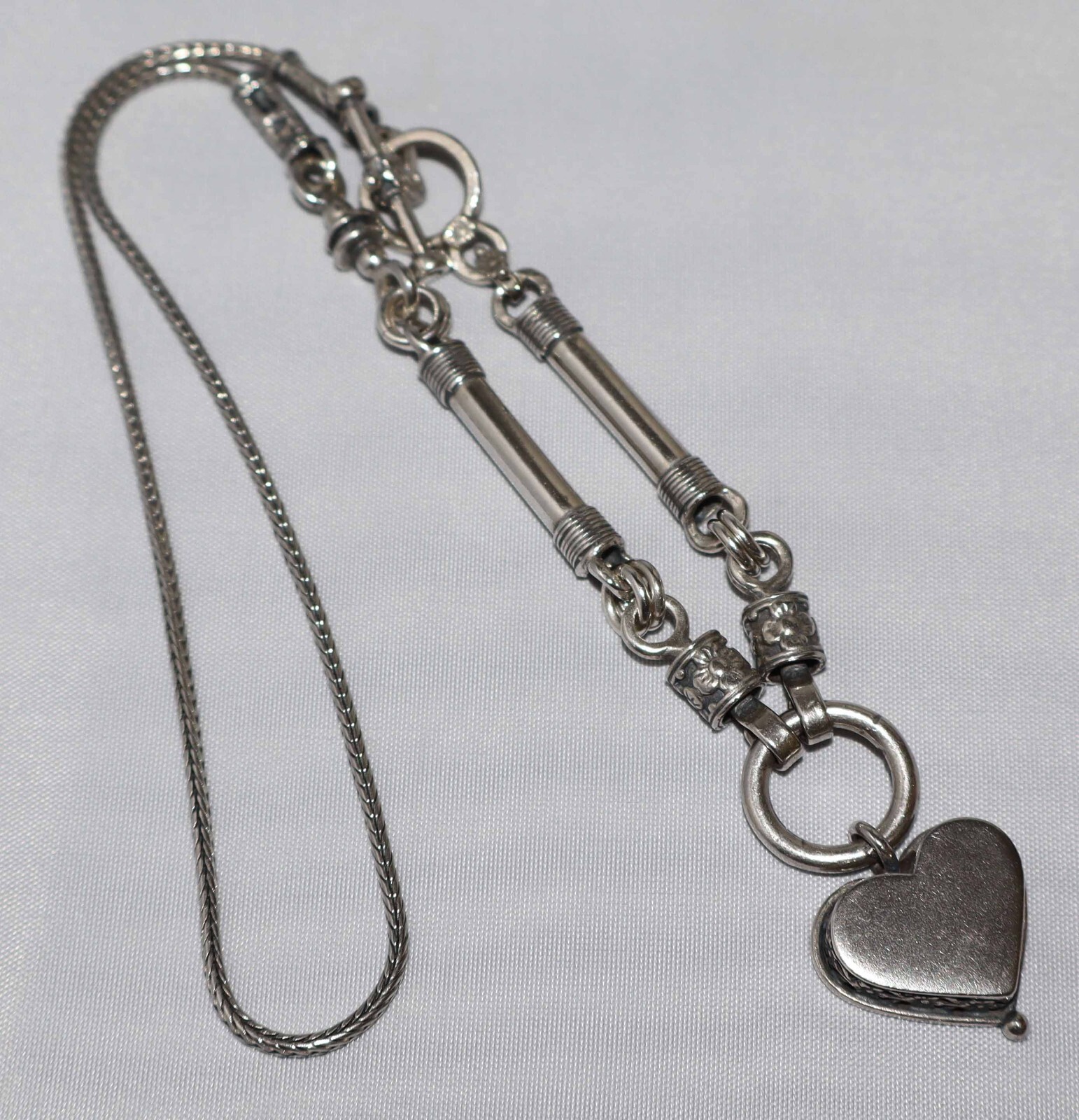 Silpada Sterling Silver Side Toggle Oxidized Hear… - image 6