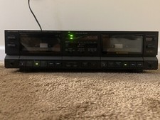 Optimus SCT-37 High Speed Dubbing Stereo Cassette Deck HX Pro Not Tested