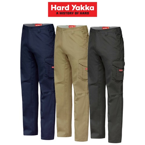 Para Hombre Hard Yakka koolgear ventilados Cargo Pantalones De Trabajo  Ligero Verano Frescos Y02300 | eBay