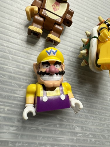 Nintendo K'NEX Super Mario Bros. FIGURE & PARTS LOT Donkey Kong BOWSER Wario - Picture 3 of 20