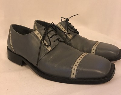 Emilio Franco Vero Cuoio Hand Made In Italy Leather Men\'s - Size 9 Gray Mens Emilio Franco Avorio Lucido Pellame Vitelli Crust Shoes  main image 3