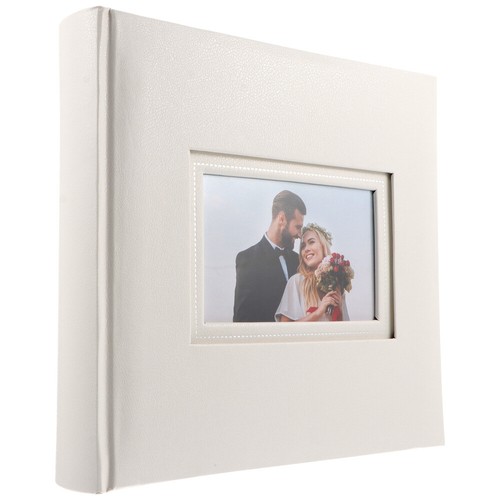 Album Photo Auto-Adhésif Cuir Noir 40 Pages - Souvenirs Anniversaire Bébé Mariage - 27,9 X 32,8 Cm