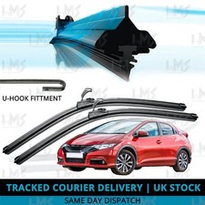 For Honda Civic IX 2012-2017 Front Windscreen 26" 18" Flat Aero Wiper Blades Set