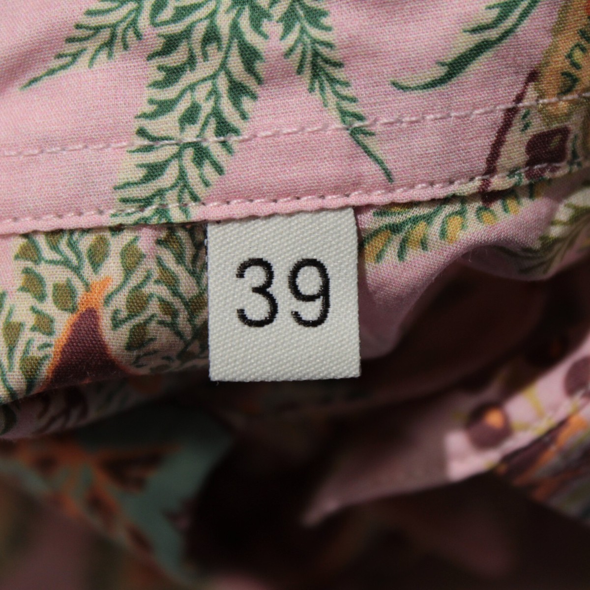 Etro NWT Whimsical Printed Dress Shirt Size 39 in Pink