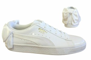 puma white patent trainers