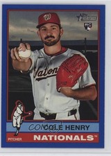 2025 Topps Heritage High Number Dark Blue Bordered Cole Henry #697 1o0