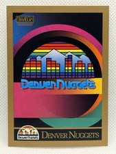 1990-91 SkyBox Basketball Denver Nuggets Team Logo Card #334 PACK FRESH! 🔥