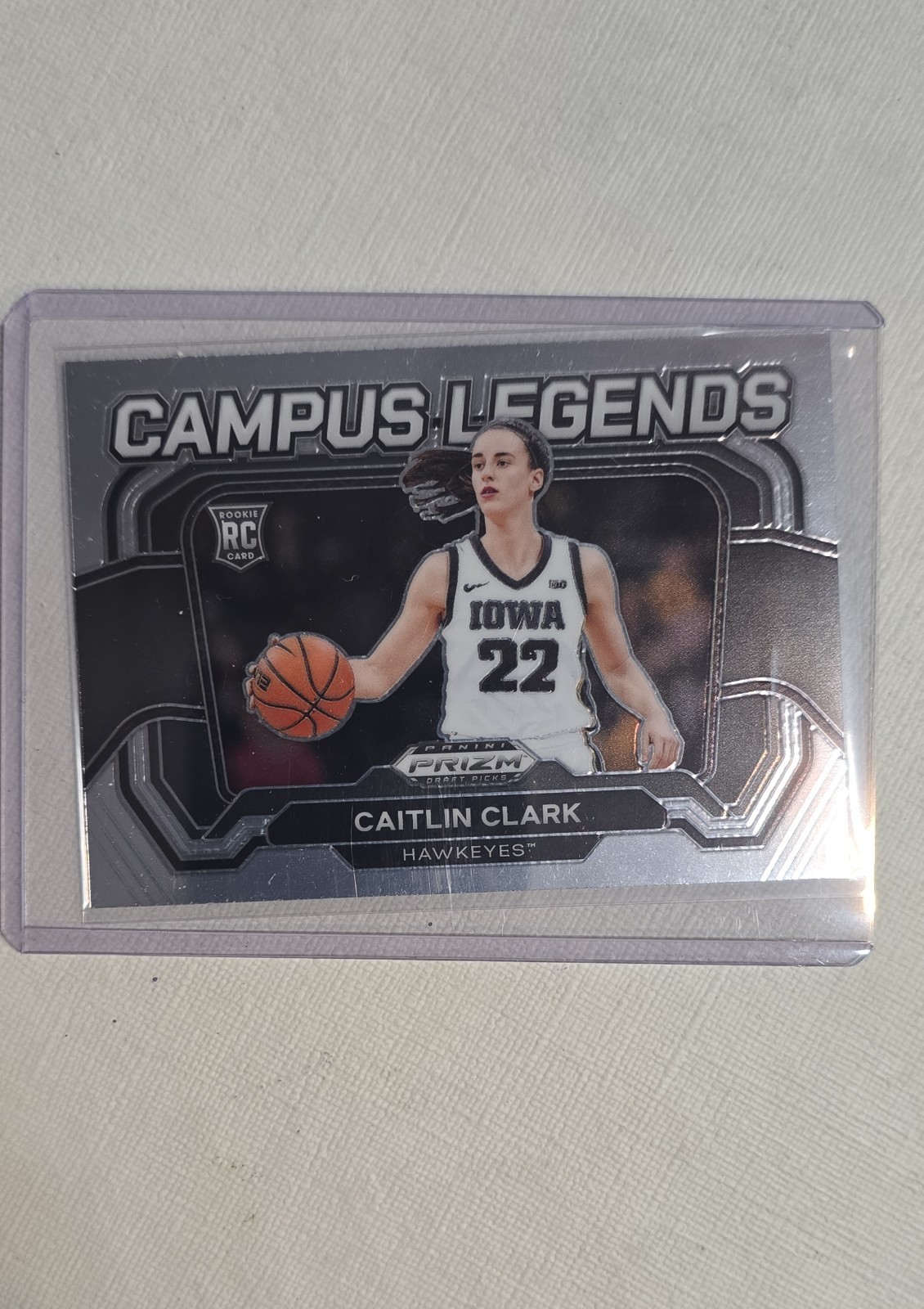 24-25 Panini Prizm Draft Picks Campus Legends Caitlin Clark #5 Silver Prizm (RC)