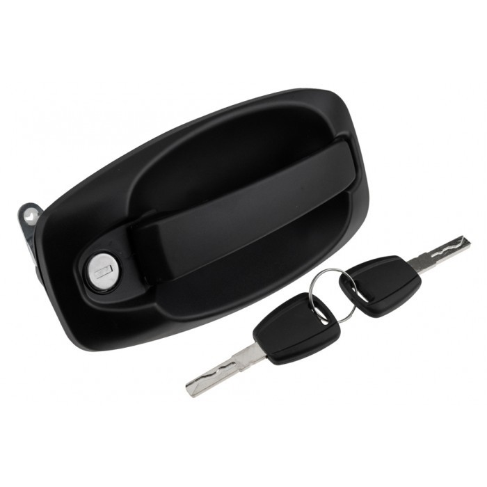 Poignée de porte avant gauche extérieure pour Citroën Nemo 1.3 BlueHDi 80 utilitaire van noir