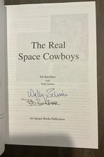 The Real Space Cowboys by Wally Schirra and Ed Buckbee BOTH SIGNED w/DVD
