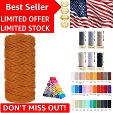 100 Natural Macrame Cotton Cord 3mm x 109 Yards - Versatile Crafting Essential